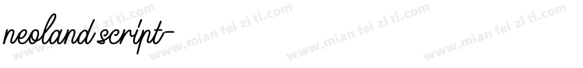 neoland script字体转换